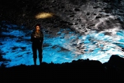 Glowing in the Ice Caves