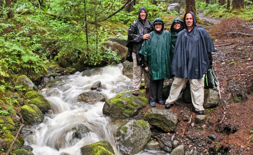 Hiking-with-ponchos